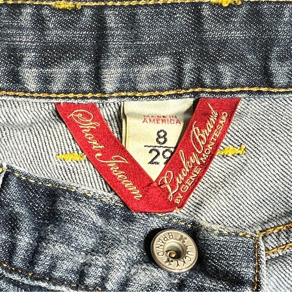 Lucky Brand Mid Rise Flare Leg Gene Montesano Denim Jeans Women’s 8/29 - Picture 10 of 12